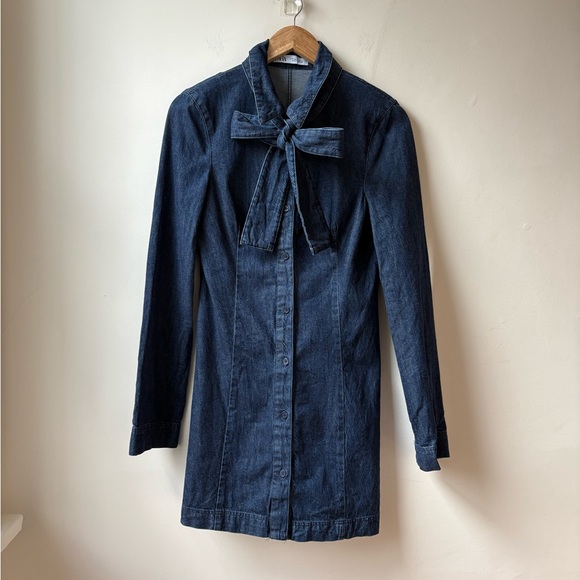 Zara Cotton Denim Dress - Picture 5 of 14